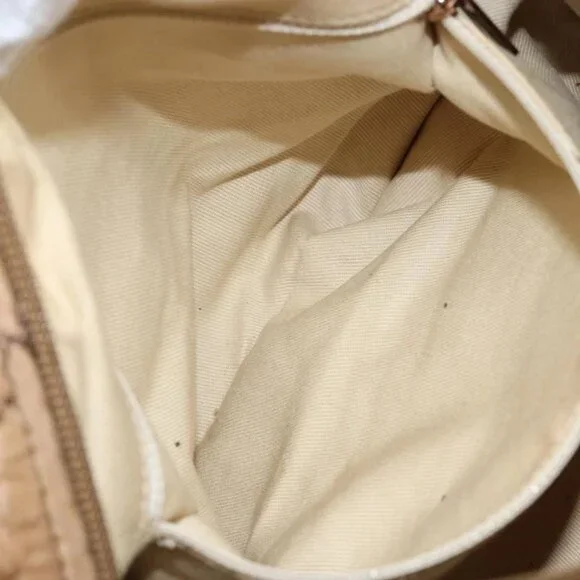 CHANEL Wild Stitch Shoulder Bag Leather Brown Gold CC Auth 144304 - Picture 13 of 16